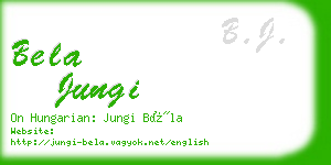 bela jungi business card